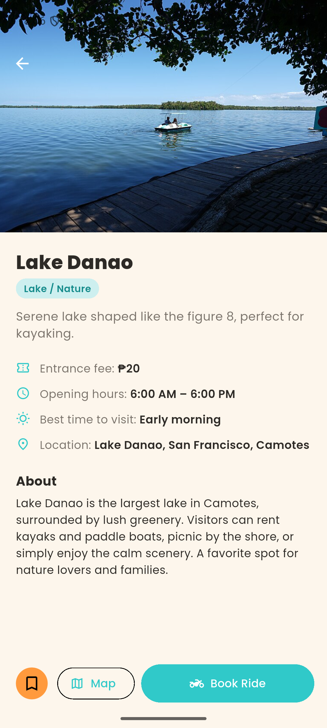 Tourist spot details